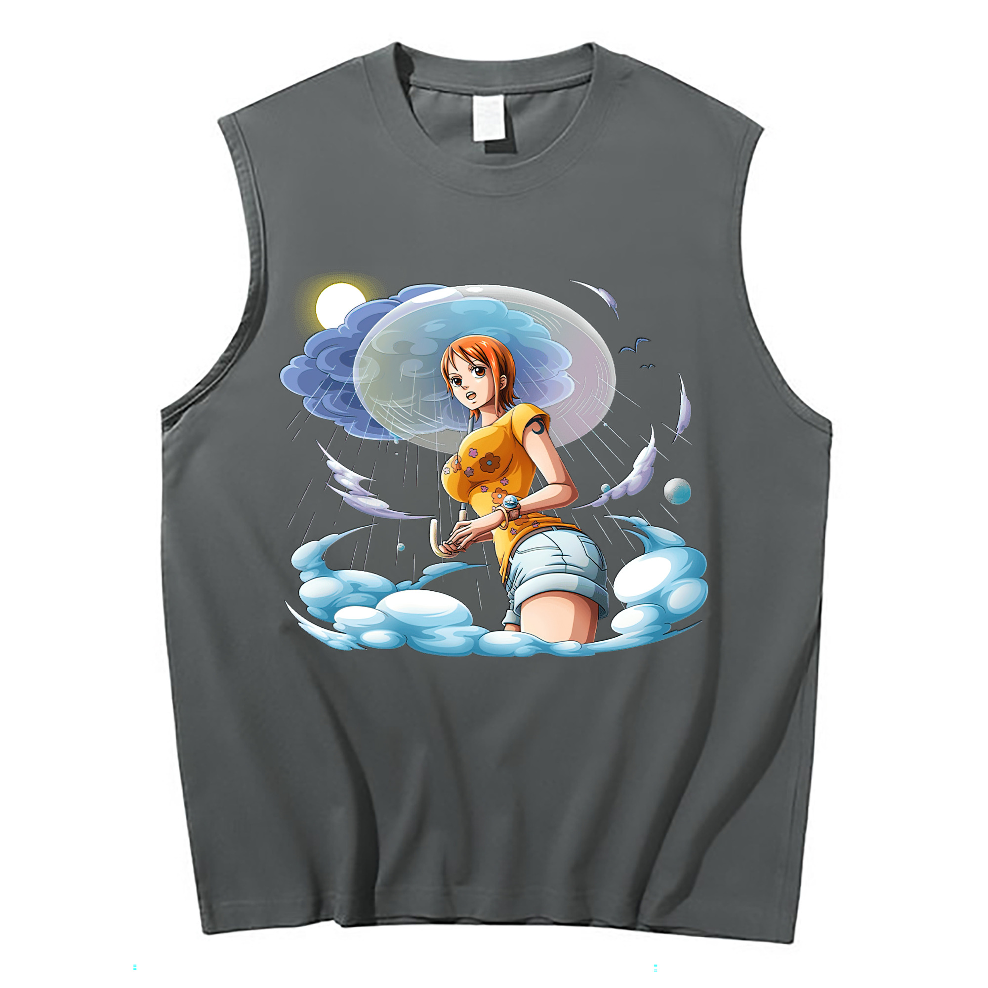 ワンピース ナミ ONE PIECE Nami コットン100％タンクトップ（フロントプリント）